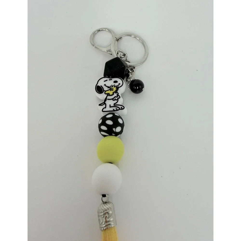 Snoopy Key Chain With Tassel